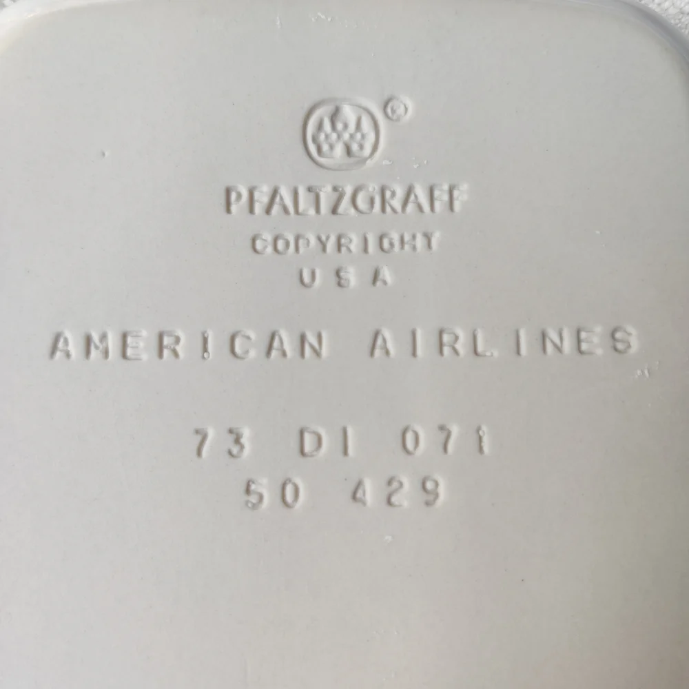 American Airlines Pfaltzgraff First Class Stoneware 6